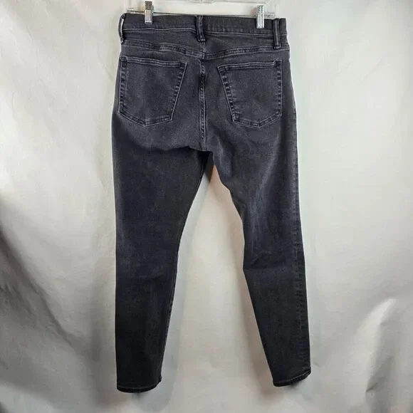 GAP Jeans Mens 32x30 Black Gray Skinny Stretch Denim Casual Modern Rocker Skater - Picture 4 of 10